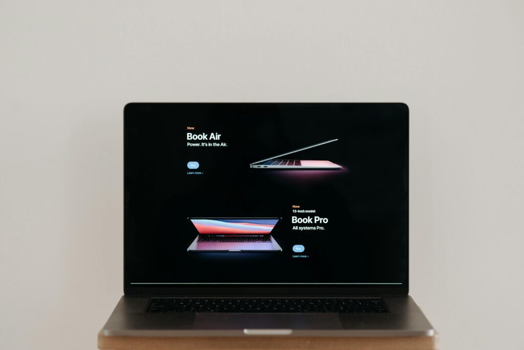 Sleek laptop showcasing elegant marketing display for tech enthusiasts.